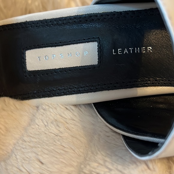 TOPSHOP Ivory Mules With Buckles size 39 - Picture 3 of 9